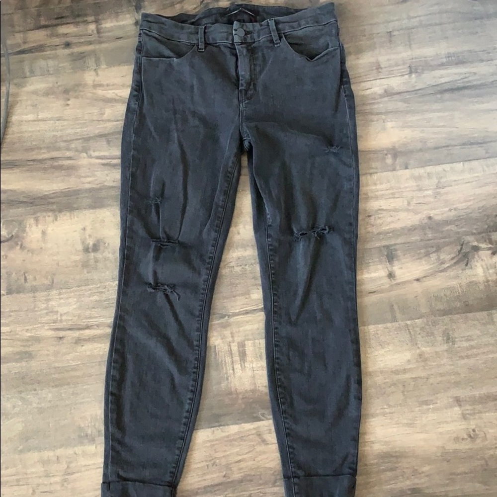 J Brand Vintage black Cuffed Ankle Skinnies